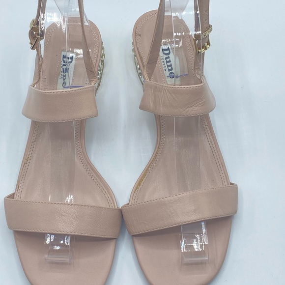 Dune London Embellished Jewel Blush Strappy Sandals - Picture 2 of 9